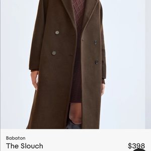 Aritzia slouch coat